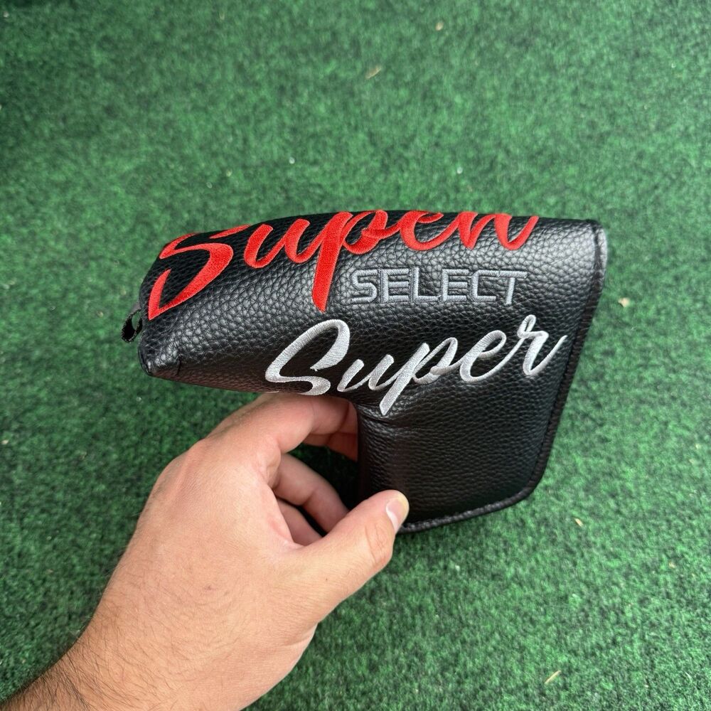 Super Select Golf Putter Club Head Cover Black Red Gray